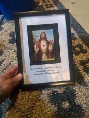 12 x 9 picture of Sacred Heart Jesus
